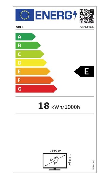 Monitor DELL, diagonala de 24 inch,